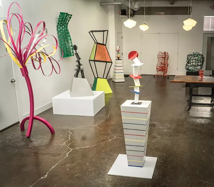 The "Vivien Collens: New Sculpture" exhibition at Holland Tunnel Gallery. - PHOTO: DANIELLE VAN HOUTEN