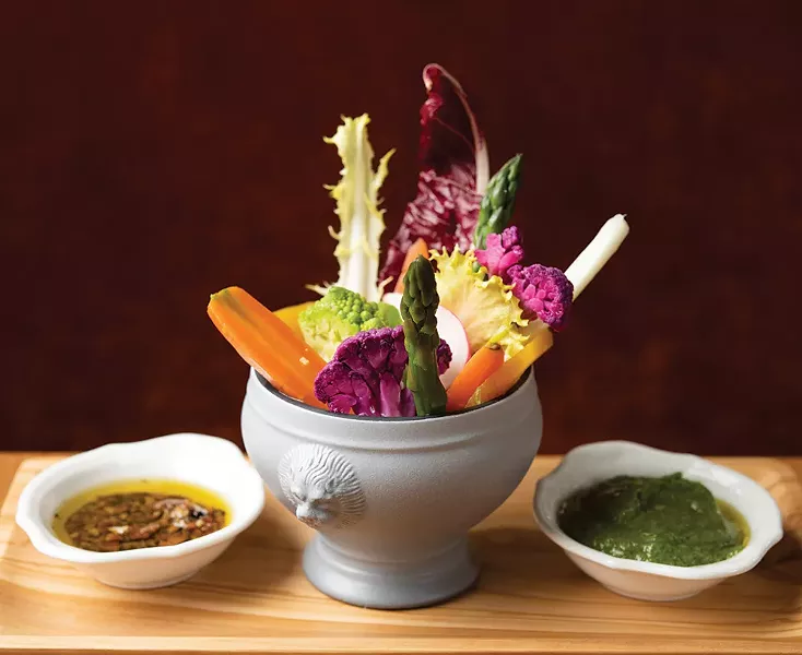 A crudite platter at the Restaurant Kinsley in Kingston. - PHOTO: EVAN SUNG