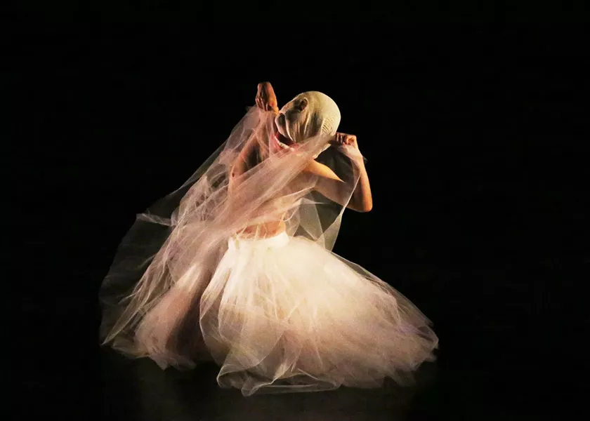 Miki Orihara, former Martha Graham Dance Company Principal performing at Kaatsbaan - PHOTO BY GREGORY CARY