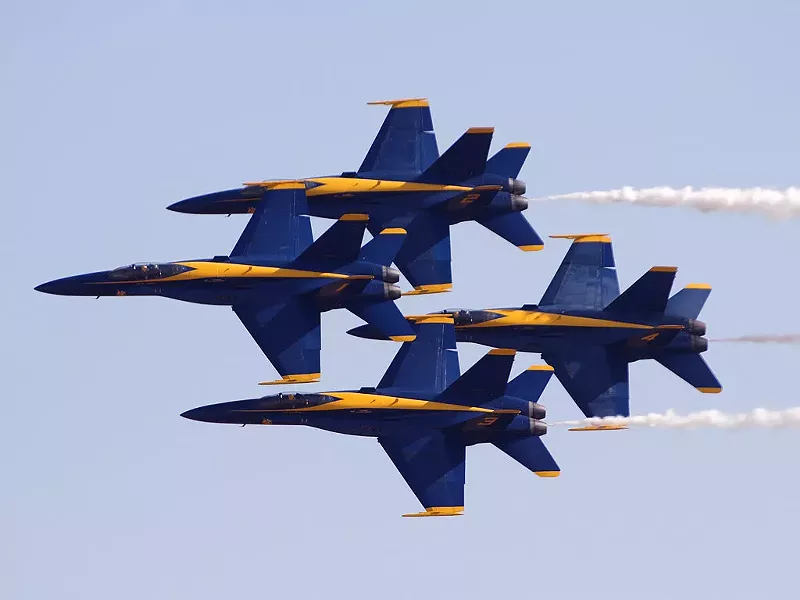 The US Navy Blue Angels