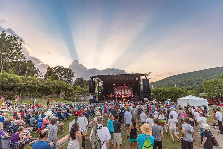 Ricky Skaggs and Kentucky Thunder at FreshGrass 2018. - PHOTO: DOUGLAS MASON