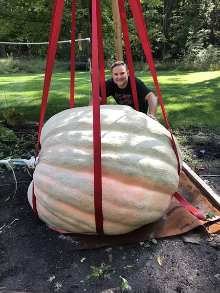 LARGE PUMPKIN: GROWN BY TONY SCOTT OF WAPPINGERS FALLS