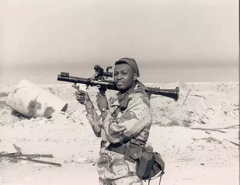Malcolm Nance in Kuwait City, 1991, Operation Desert Storm.