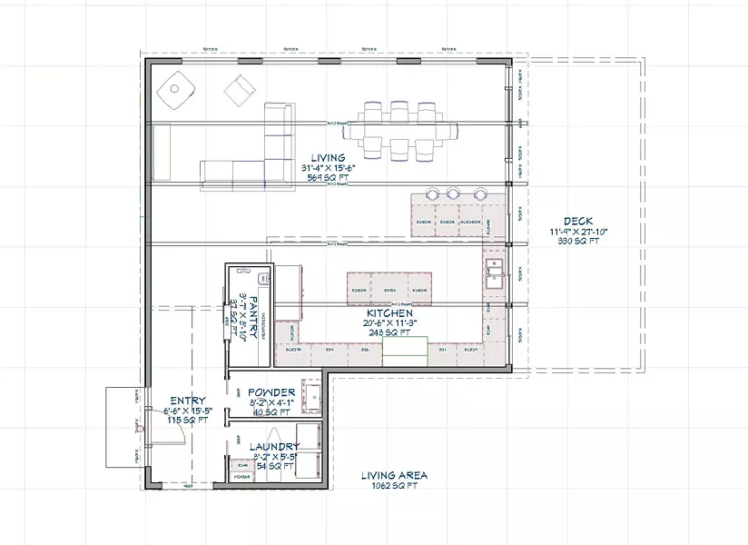 Sample floorplan - ATLANTIC CUSTOM HOMES