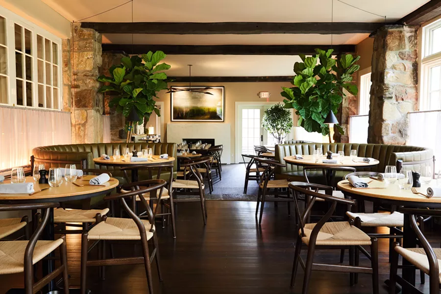 The dining room at Troutbeck.