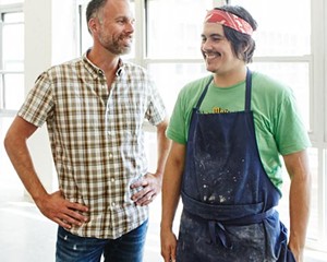 Scott Ketchum (left) and Steve Gonzalez (right) co-founders of Sfoglini pasta.