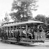 The Story of Historic Kingston in Photos Colonial trolley near City Hall, circa 1900 (Friends of Historic Kingston)