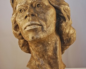 Plaster bust of Marian Anderson by Margit Malmstrom.