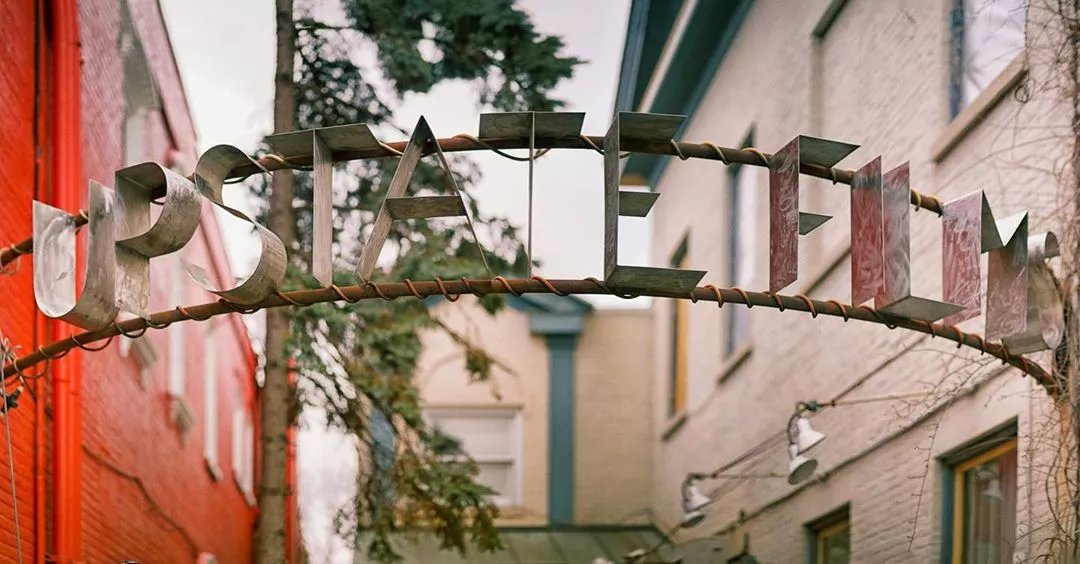 The Upstate Films alleyway in Rhinebeck, NY. - PHOTO BY YANNIS MALEVITIS