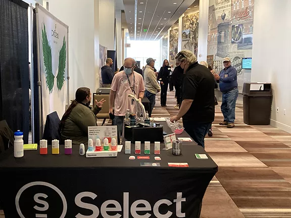 Select is a CBD company has created a product called Squeeze, which is added to water for a CBD and flavor boost. - NOLAN THORNTON