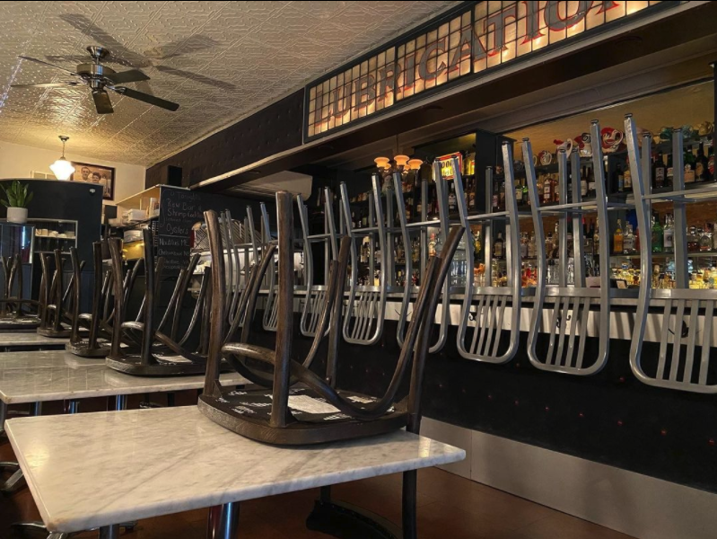 The dining room at Boitson's in Kingston. Owner Maria Philippis announced the restaurant was closing for good on January 19.