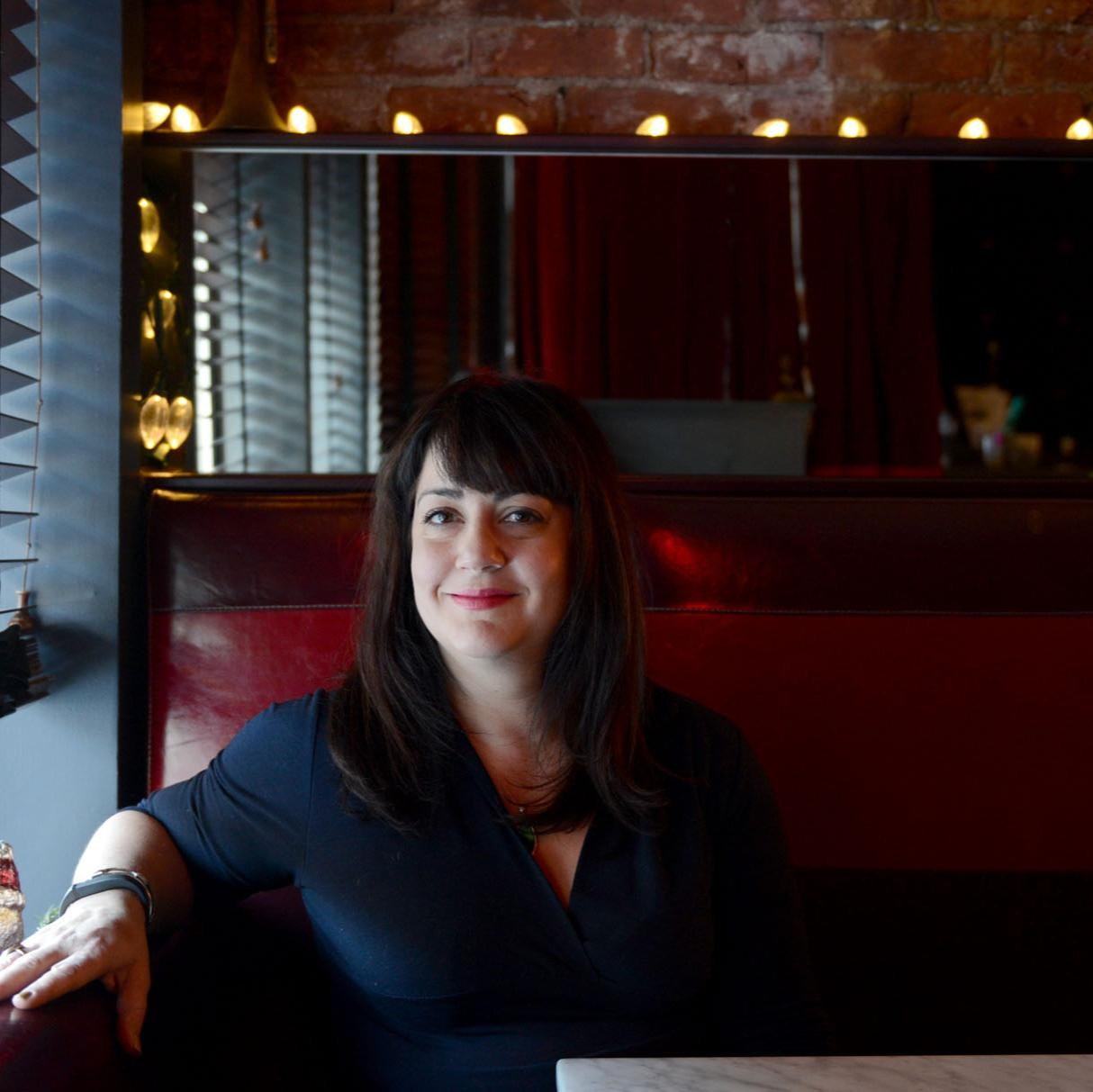 Owner Maria Philippis at the banquette in Boitson's in 2014.