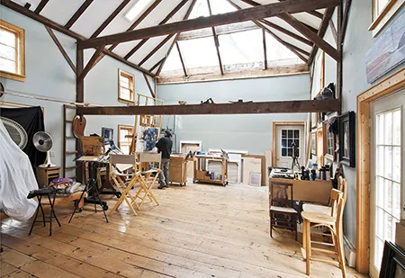 Garin Baker in his studio - DEBORAH DEGRAFFENREID