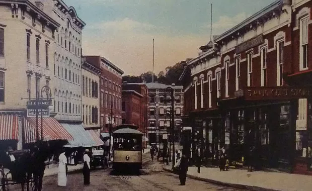 Rondout, 1914. - COURTESTY OF THE KINGSTON WATERFRONT BUSINESS ASSOCIATION