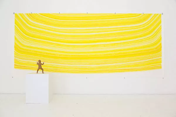 Charley Friedman's "Looking at the Sun," one of the works included in the Art Omi Summer Exhibition