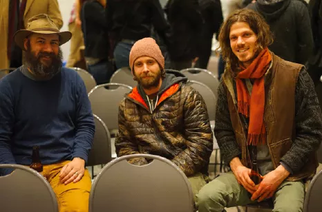 Will Soter from Upstate Adventure Guides with Jesse Brown and Eric Archer of Engaging Lectures with Everyday Experts - JOHN GARAY