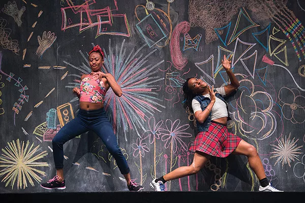 Camille A. Brown & dancers Fana Fraser at Beatrice Capote perform "Black Girl: A Linguistic Play" August 9-13 at Jacob's Pillow. - CHRISTOPHER DUGGAN