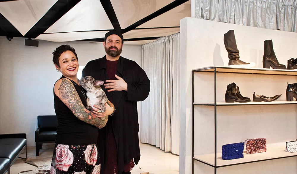 Kasuri owner Layla Kalin and creative director Jonathan Osofsky.