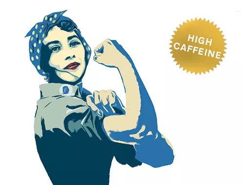 Packaging art for Democracy Coffee
