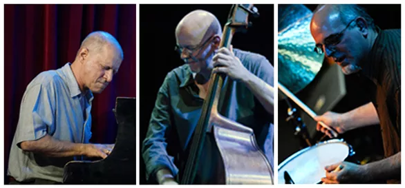 The David Lopato Trio, left to right: David Lopato, Jay Anderson, Harvey Sorgen