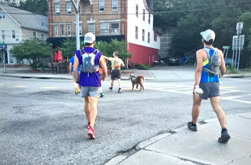 Hikers walking through Suffern, NY, are on their way to connect with the Suffern Bear Mountain Trail. - PHOTO BY MOUNTAIN PEAK FITNESS