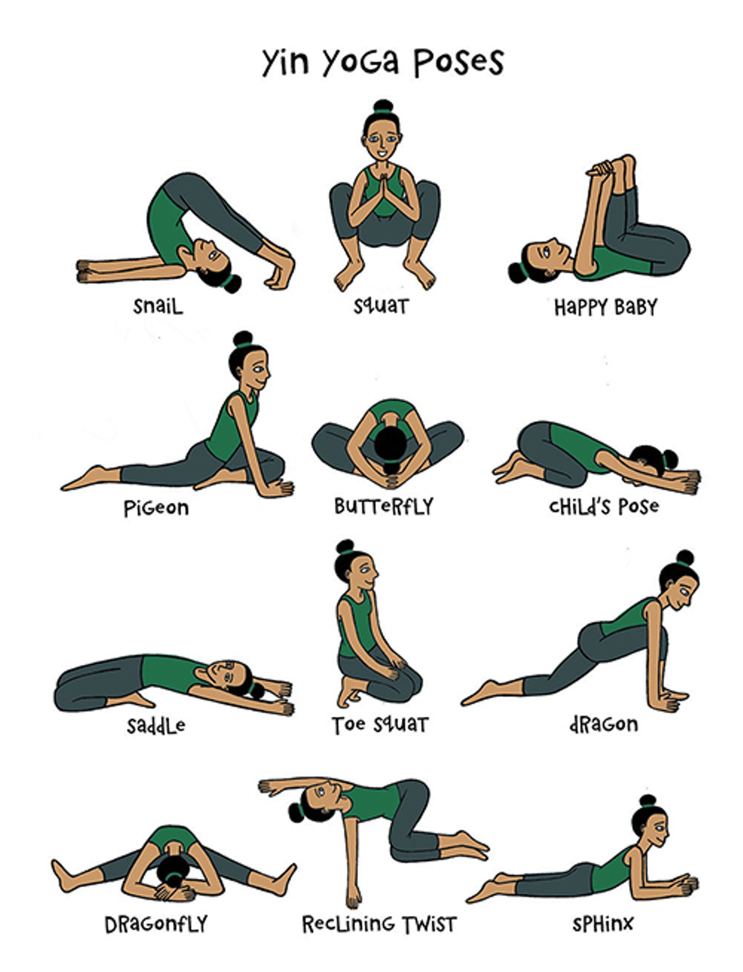 Picture of Yin Yoga poses