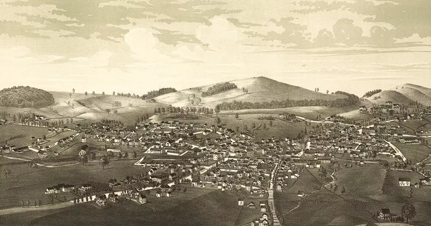 7 Key Moments in Warwick's History - Cp SiDebar Warwick N.y. 1887. Loc 75694866