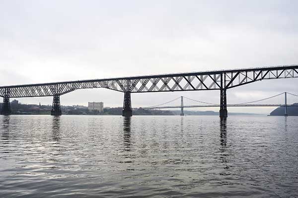 Walkway Over the Hudson and the Mid-Hudson Bridge.