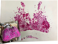 Gold ticket winners will receive a "to kiss" painting created by Fiona. - PROVIDED BY THE ZOO AND BOTANICAL GARDEN OF CINCINNATI