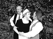 Andrew Narten, Meg Santisi, and Allen Branstein drivel - divinely in The Bald Soprano.