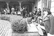 Anything for their art: 100 bleary-eyed students wait in - line. - WALTER NOVAK
