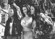 Breast of friends: Victim-to-be Shannon Elizabeth (center) with Anna Faris and Regina Hall.