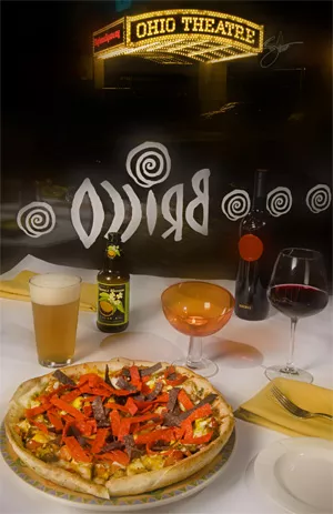 Chicken & Barbecue Sauce Pizza — one of Bricco's tasty Italian pies. - FRANK MILLER