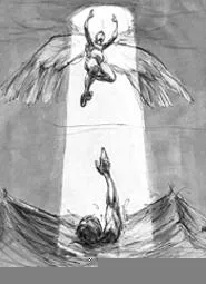 Derek Hess' hella good drawings are anything but angelic (Friday).