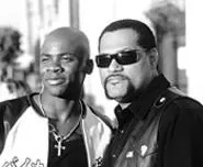 Derek Luke and Laurence Fishburne spin their wheels in Biker Boyz.
