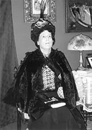 Fooled you! It's not 20th First Lady Lucretia Garfield, - but master impersonator Craig Schermer.