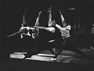 Four off the floor: The cast of A Chorus Line.