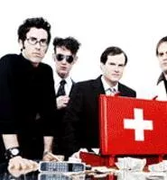 Got what it takes: Dick Valentine (third from left) and Electric Six are going strong.