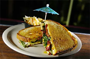 Grilled Cheese No. 4, stuffed with arugula, pesto, and sun-dried tomato, is a No. 1 hit. - WALTER NOVAK