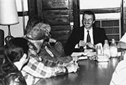 Happier times: Councilman Nelson Cintron at a Scranton-Starkweather block club meeting. - WALTER NOVAK