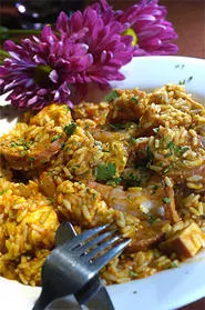 Homemade jambalaya hits just the right peppery note. - WALTER NOVAK
