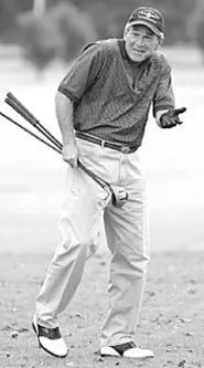 If Bush was a real man, he'd know he never earned - his bones. - GETTY IMAGES