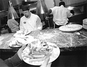 In the kitchen at Pickwick & Frolic, they're cooking like it's 2002. - WALTER NOVAK