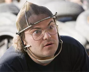 Jack Black, straining for a laugh.