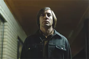 Javier Bardem: He may not be wearing a hockey mask, but this is one scary dude.