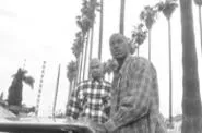 Jody (right) and Sweetpea in the hood.