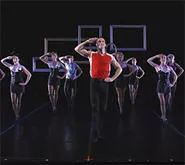 Joe (Mark Tomasic) and the Verb Ballets dancers hoofing it, sans tutu.