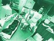 Kristen Baumlir, pumping calcium in her Moreland Hills gym - WALTER NOVAK