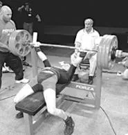 Lift, Steve, lift! - Petrencak reaches for the gold at the World Open - Bench Press Championships.