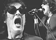 Lux Interior, Cramping up at the Odeon last week. - WALTER NOVAK